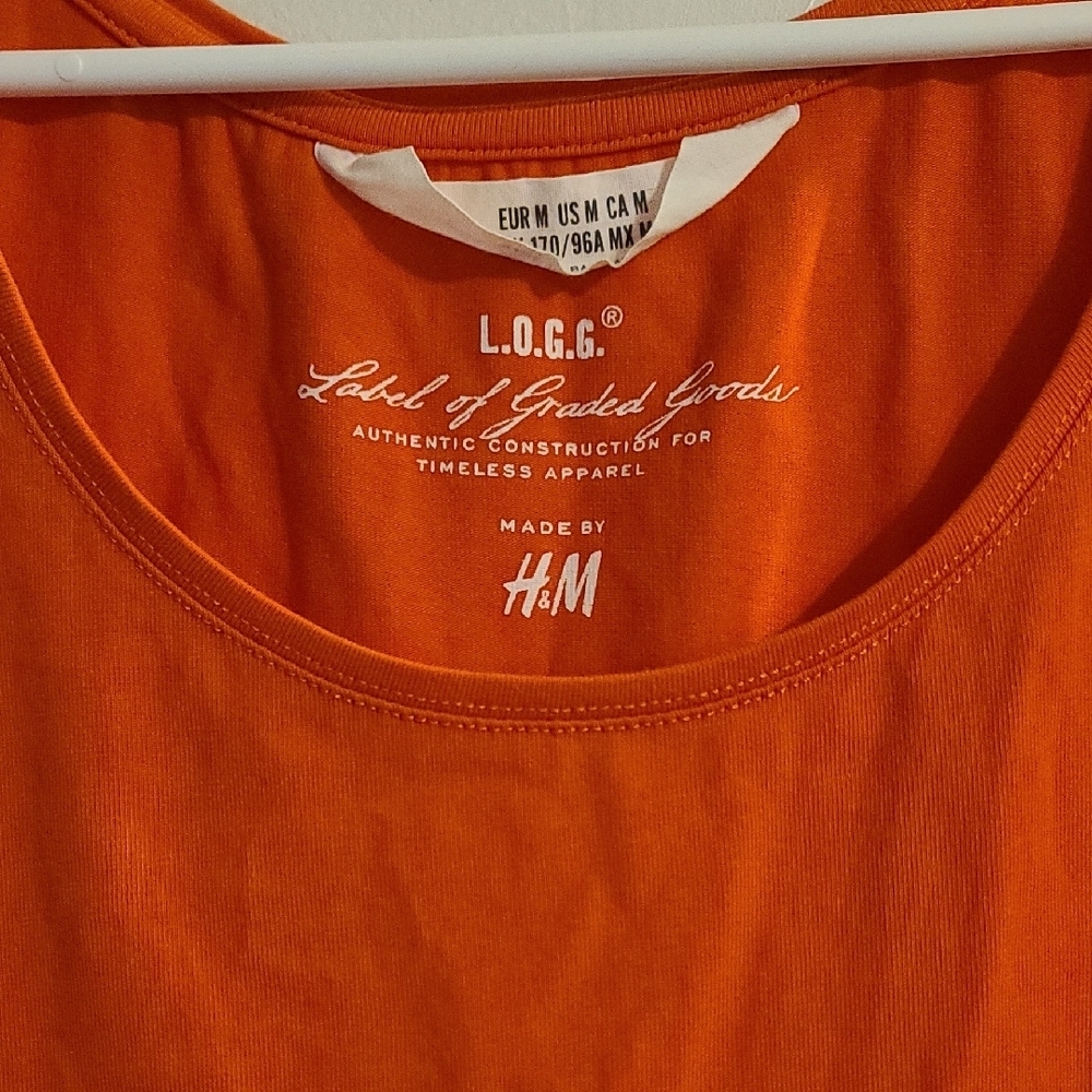 H&M Bold Orange Tank Top Size M
